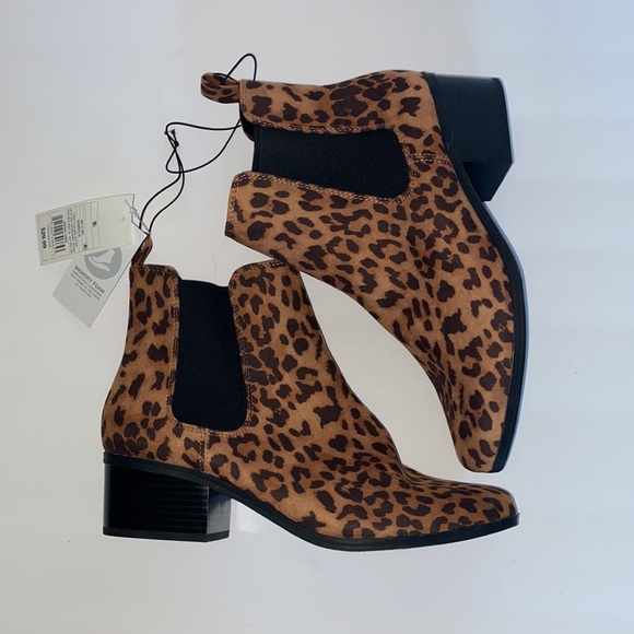 a.new day. Shoes - New With Tagns Animal Print Ankle boots size 9.5